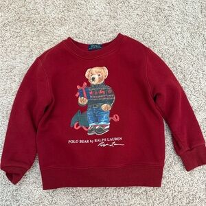 Polo Ralph Lauren Red Bear Sweater 3T